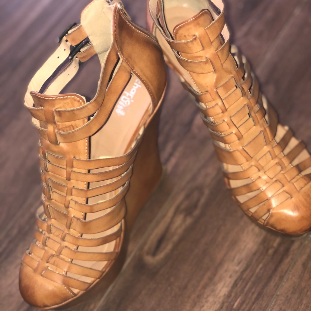 Charlotte Russe Tan Wedges